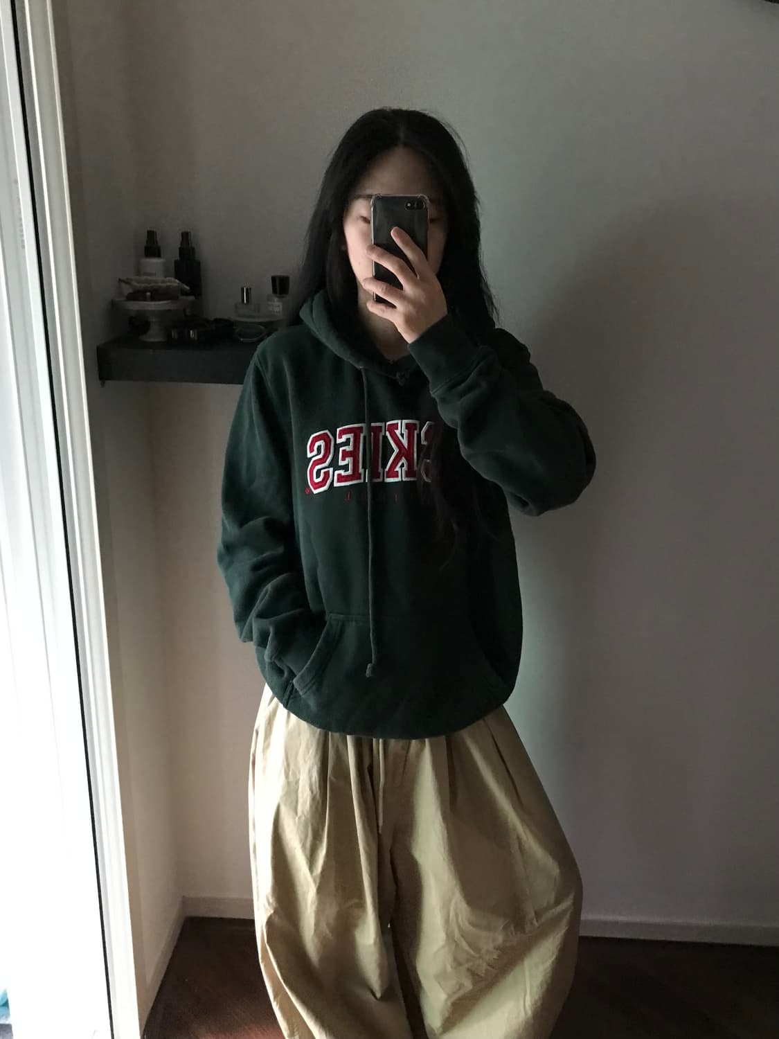 디키즈 자수 로고 그린 후드티 상품이미지3