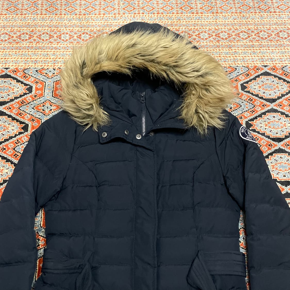 아베크롬비 네이비 덕다운 패딩점퍼 여성M 상품이미지2
