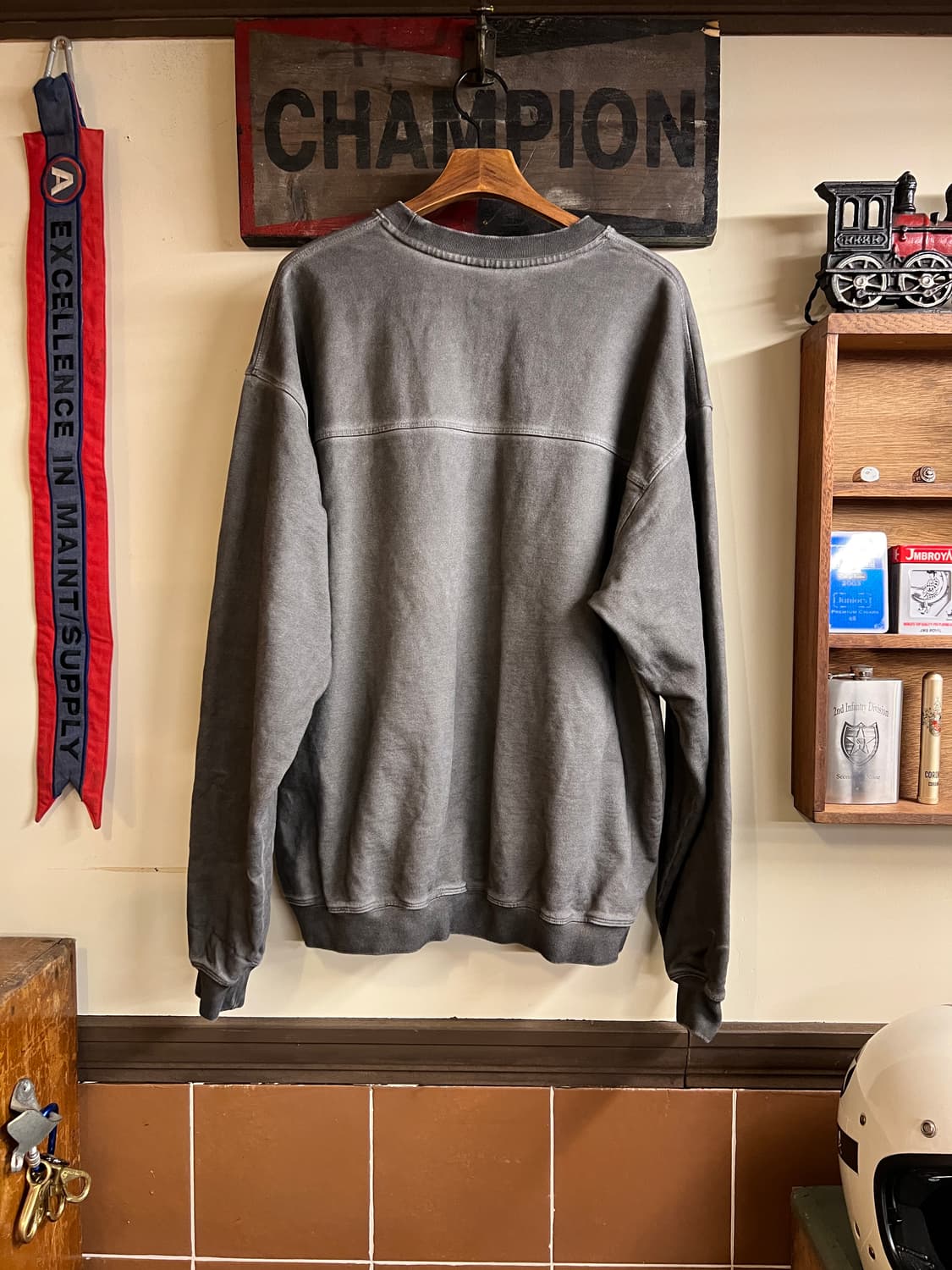 Esfai Sweat Shirt Pigment Grey 상품이미지4