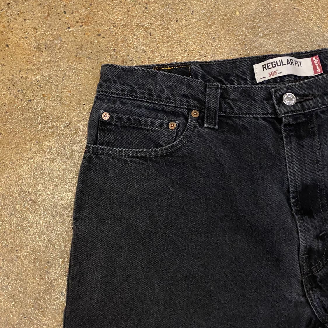 미국 빈티지 리바이스 505 블랙진 청바지 상품이미지3
