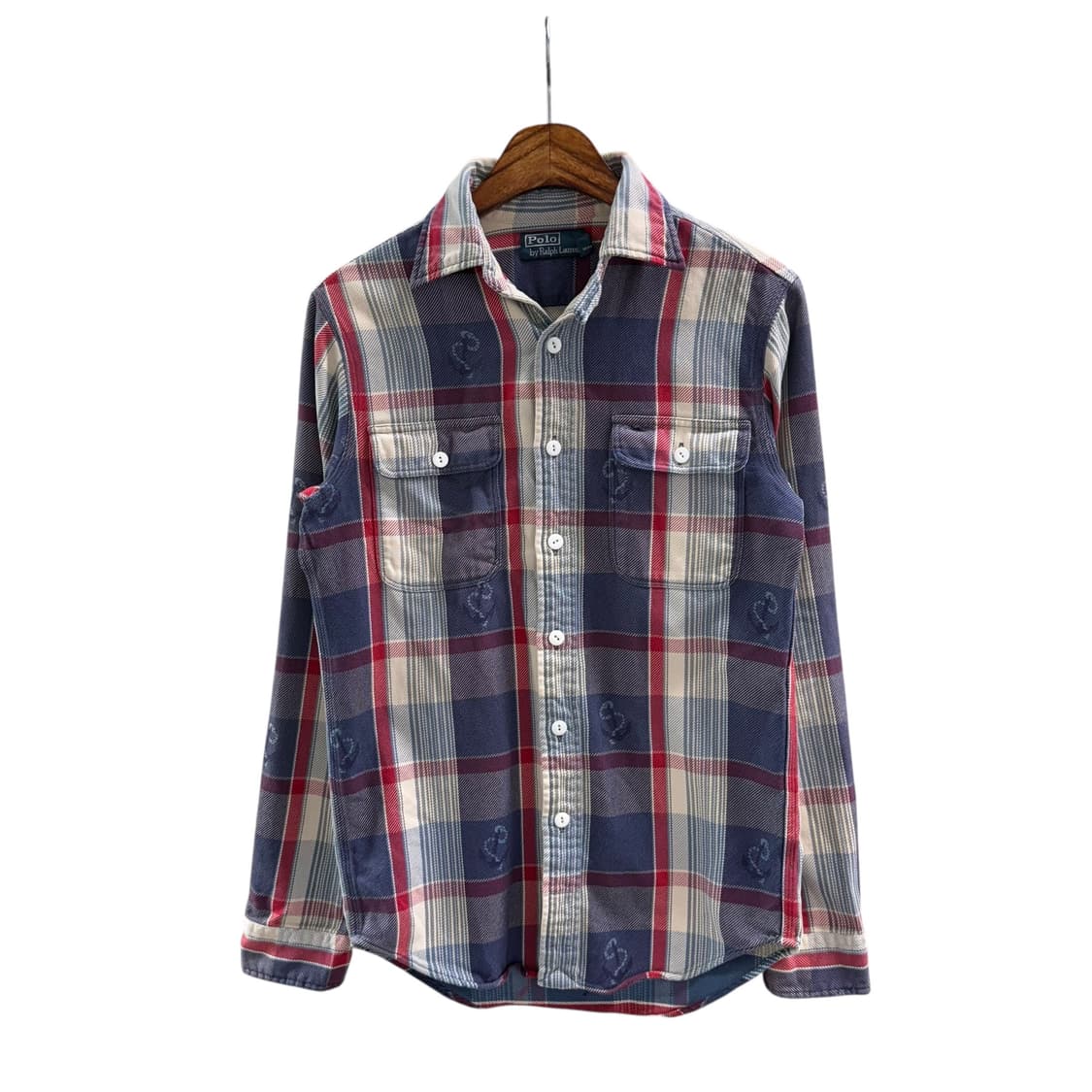 [XS] 폴로 앵커 패턴 체크 셔츠 상품이미지3