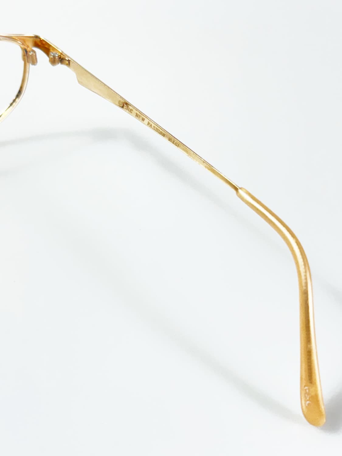 90s P.S.C FASHION 골드 메탈 슬림 스퀘어 빈티지 안경 상품이미지6