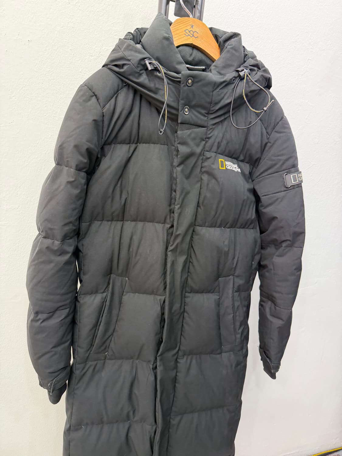 정품) 내셔널지오그래픽 블랙 롱패딩 S 상품이미지2