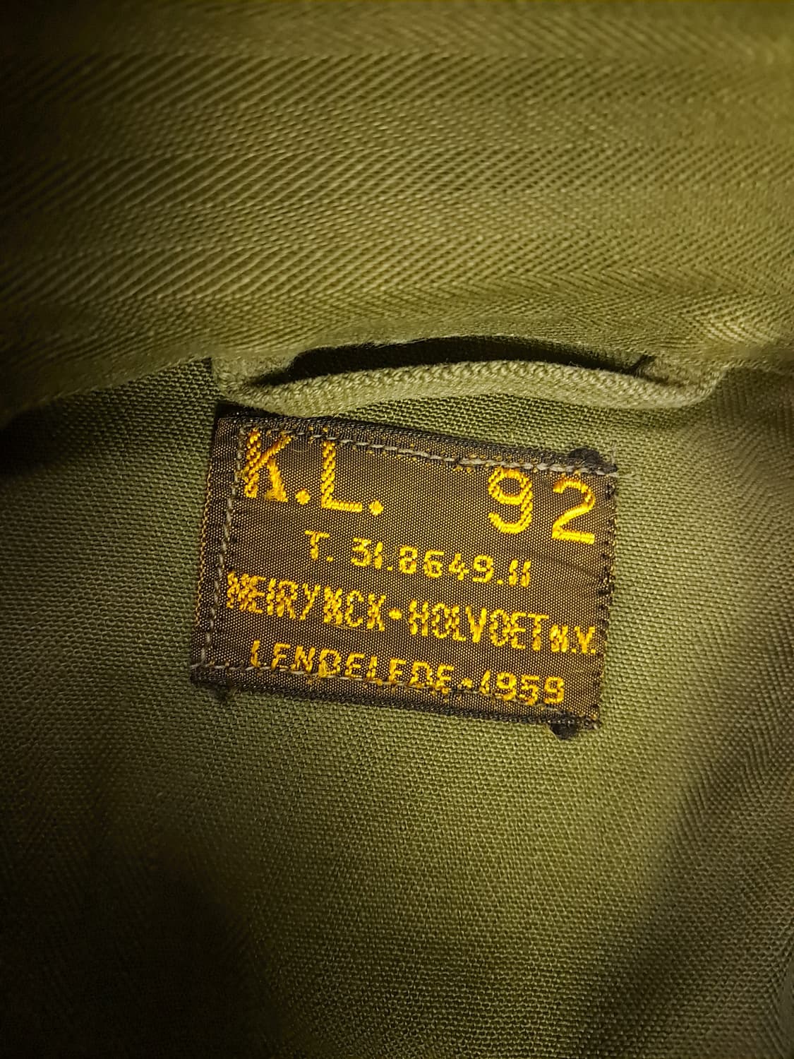 오리지날 60's 네덜란드 육군용 HBT 자켓 상품이미지2
