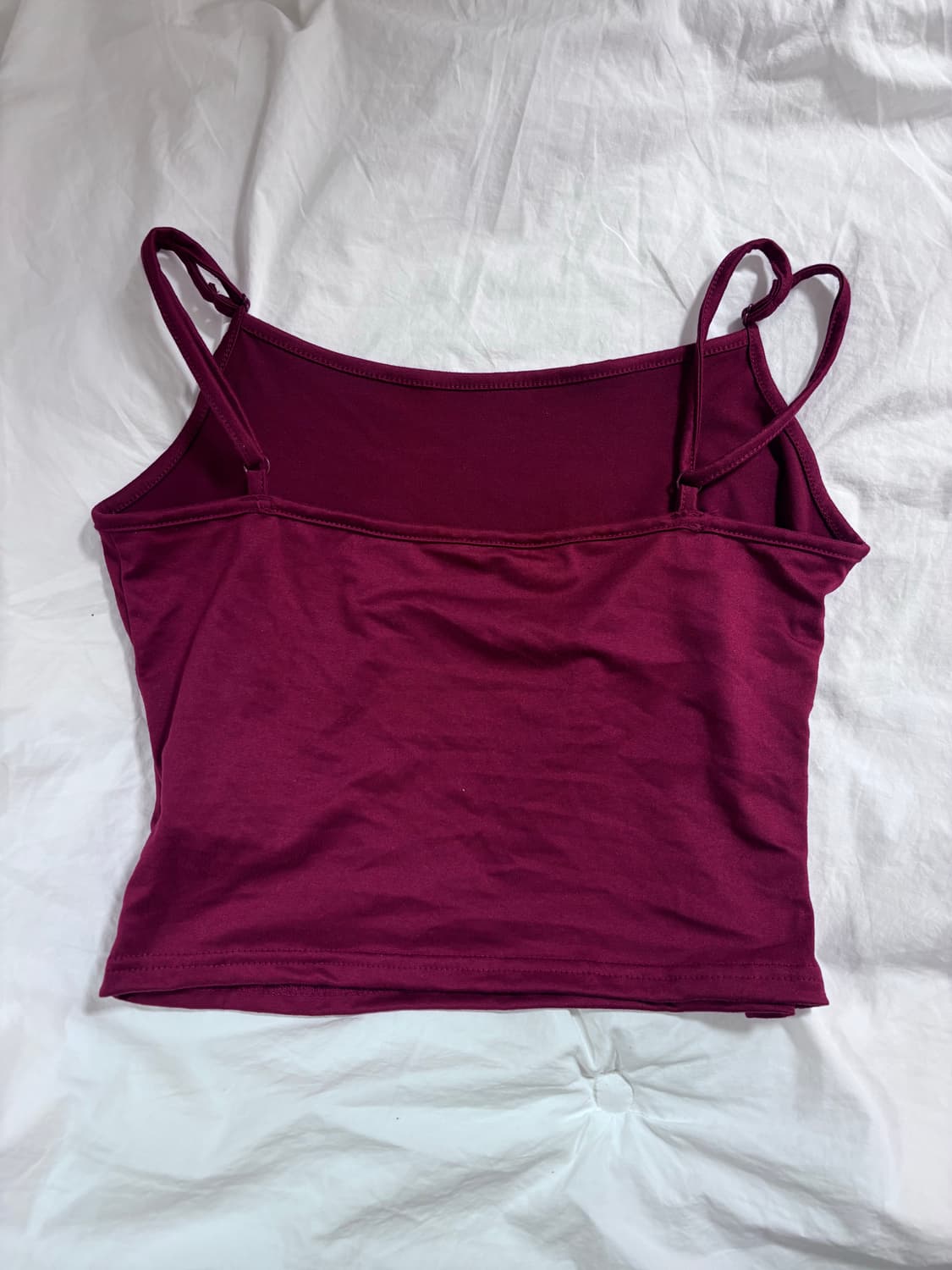 크롭 나시 레드 상품이미지2