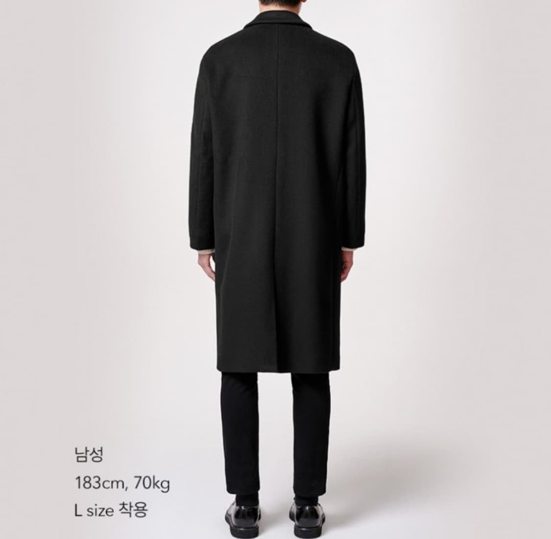 무신사스탠다드 오버사이즈 싱글코트 캐시미어블렌드 상품이미지4