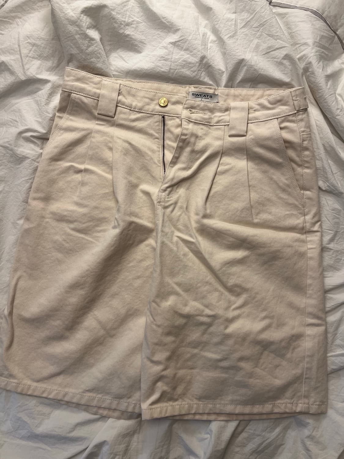 SWEATSCOLLECTIVE 에크루 워크웨어 쇼츠 S 상품이미지8