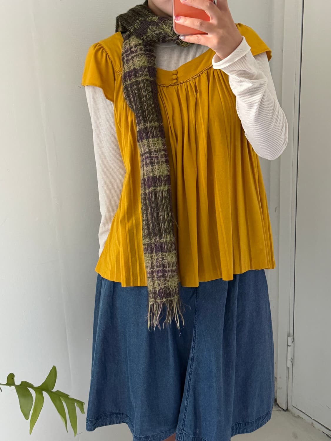 일본빈티지 모리 엘로우 반팔 상품이미지4