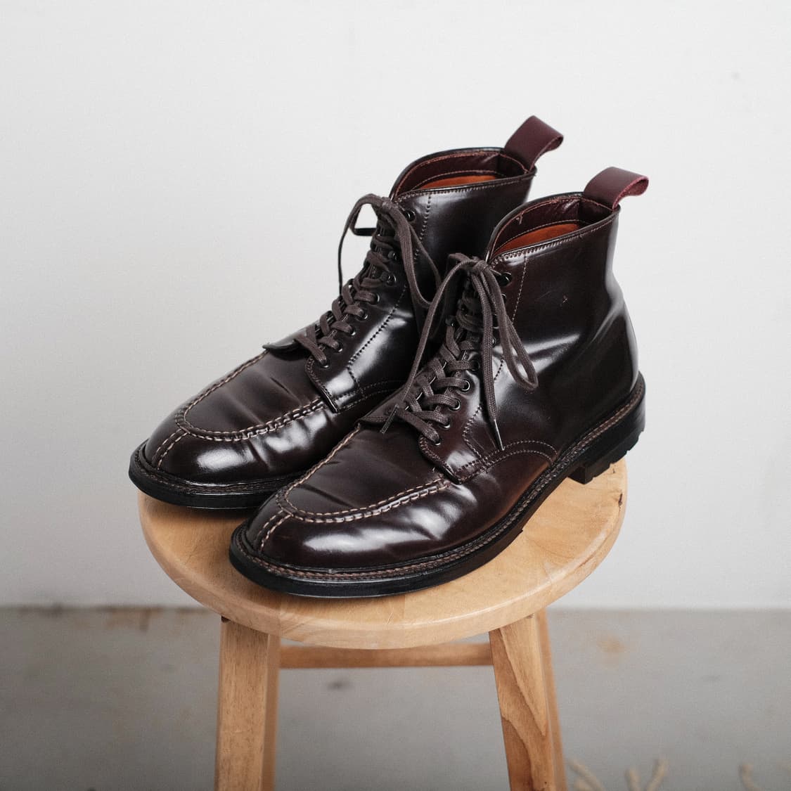 알든 40258HC 8.5D사이즈 버건디 코도반 NST 탱커 부츠 상품이미지3