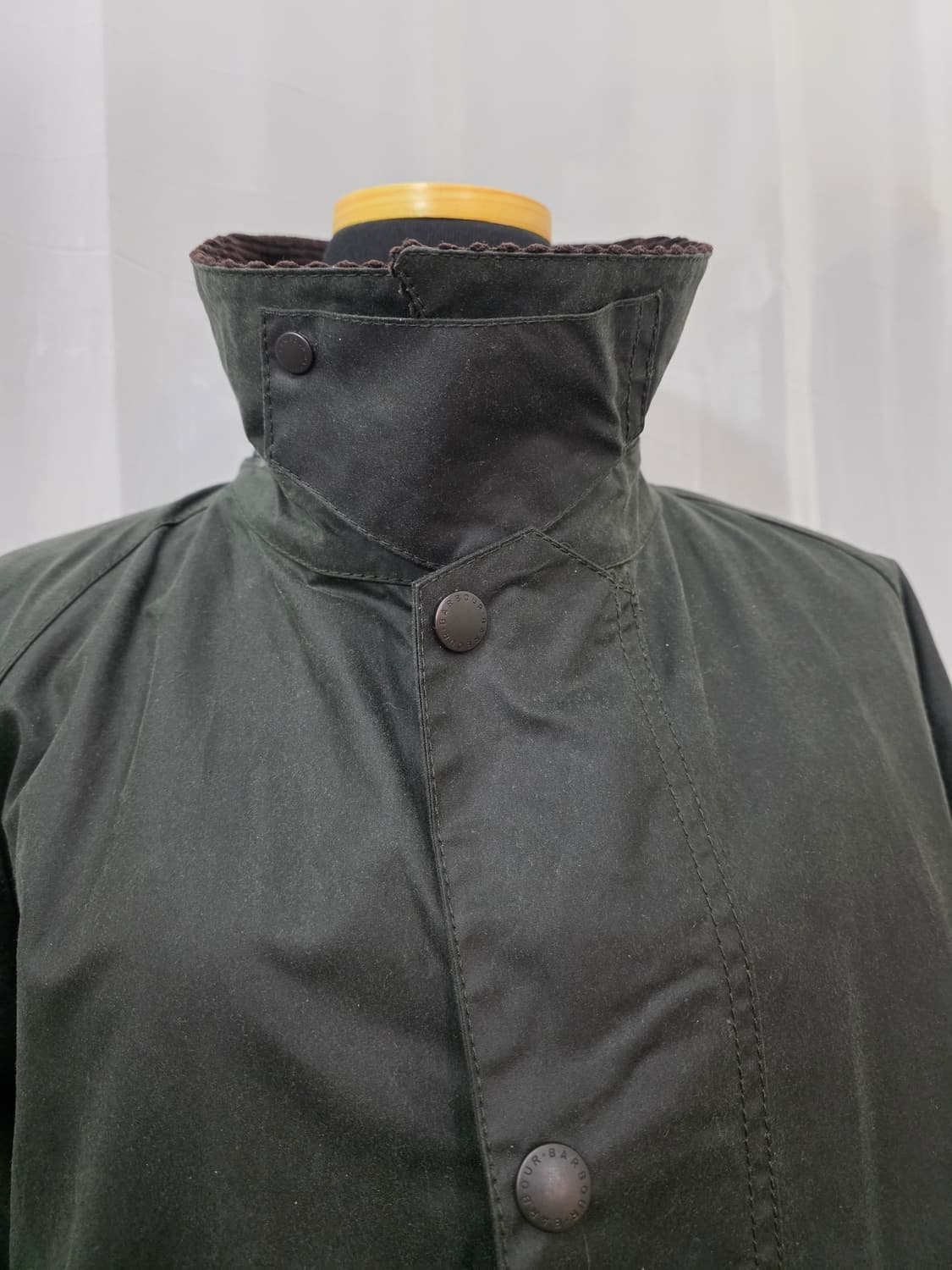 바버 왁스 자켓 다크 그린.42사이즈 상품이미지4
