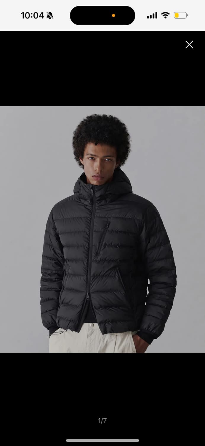 무신사 스탠다드 시티 레저 후디드 라이트 다운 재킷 상품이미지1