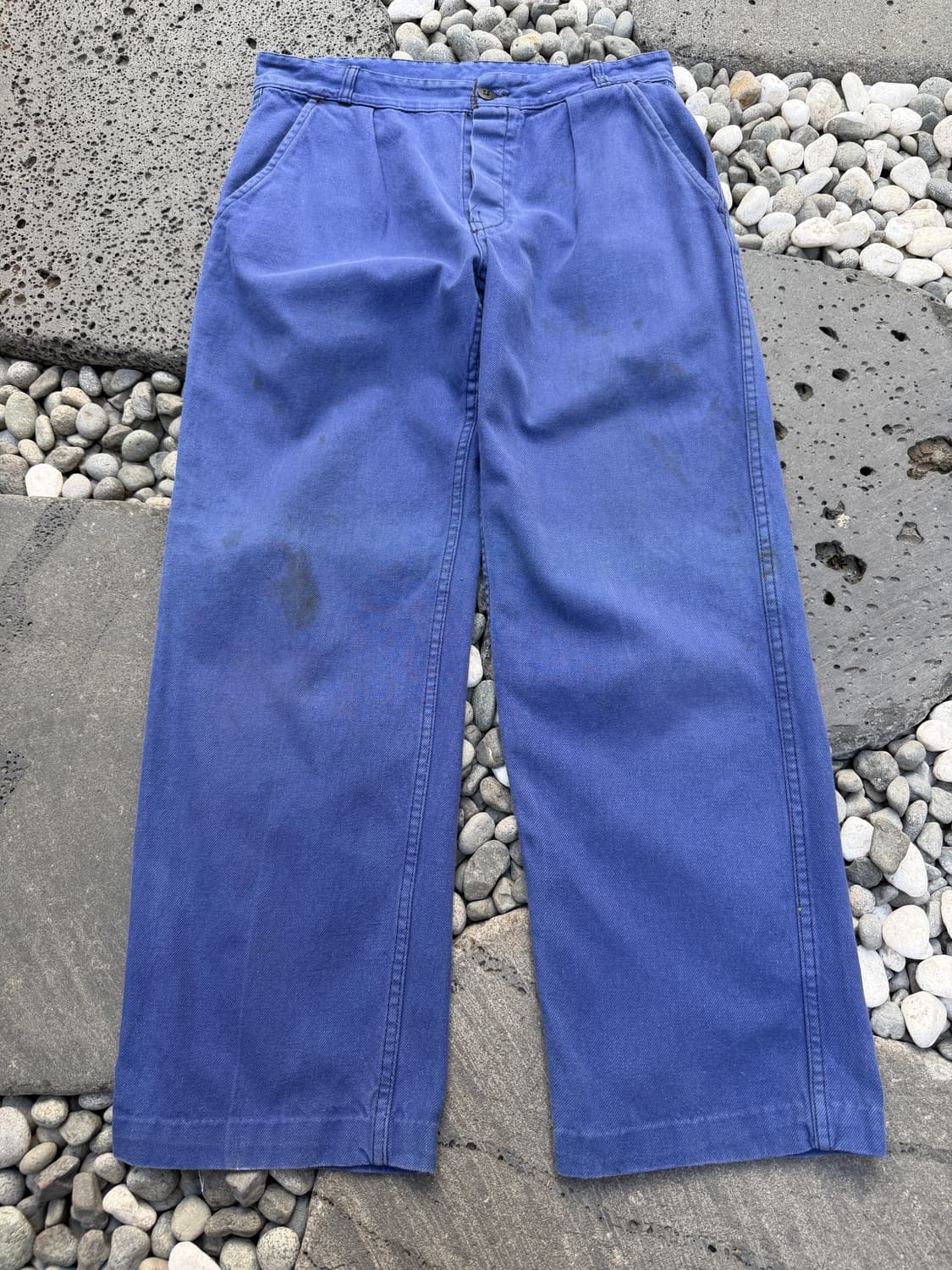 1960s FADED WASHED BLUE FRENCH 프렌치워크팬츠 상품이미지1
