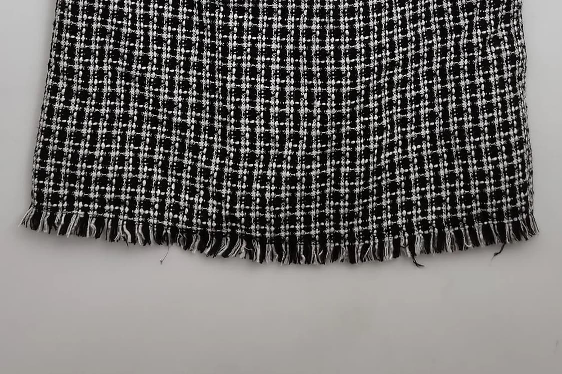 JPN 블랙 트위드 롱스커트  상품이미지4