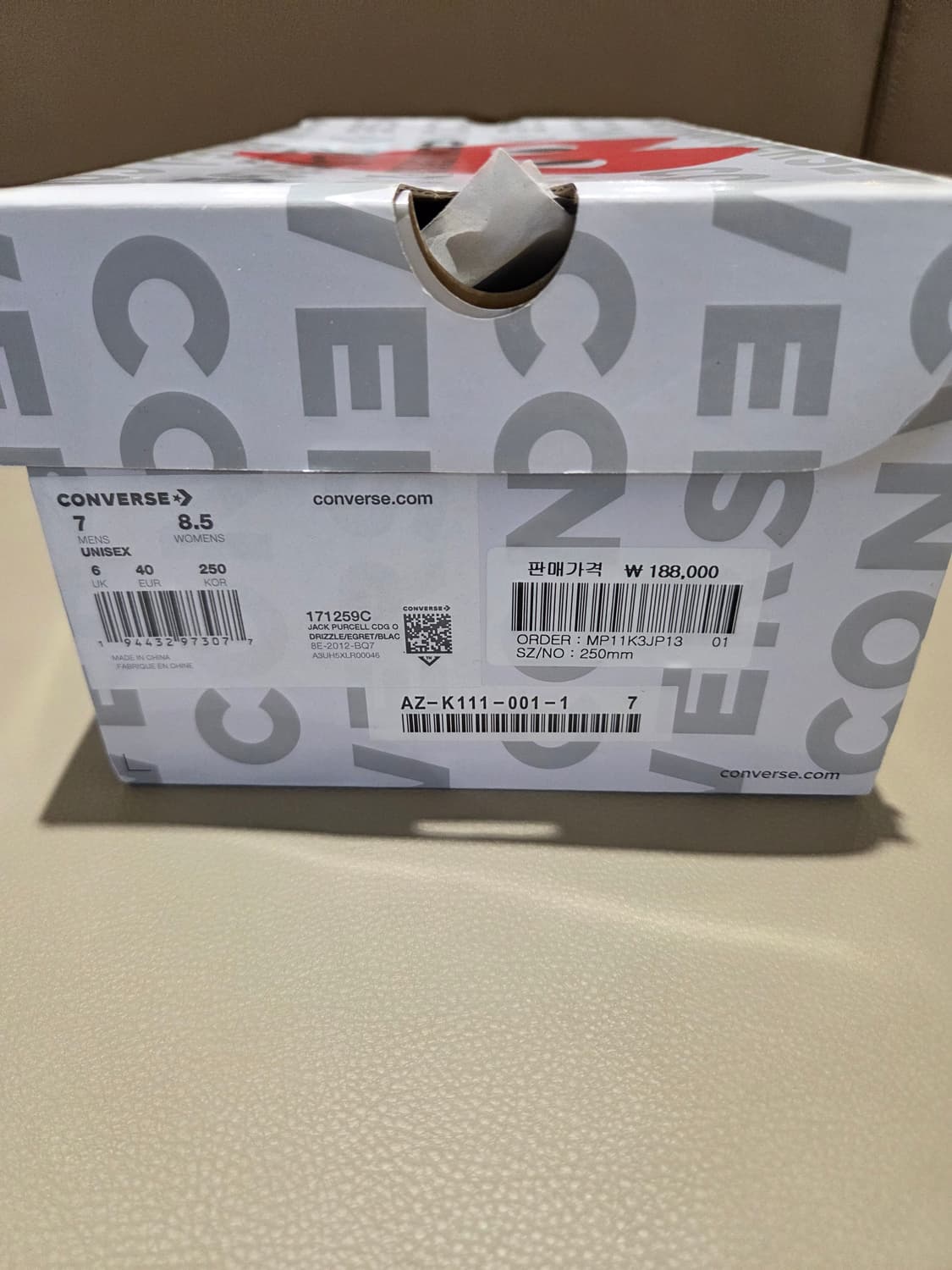 (새상품)꼼데가르송 잭퍼셀 그리즐 상품이미지6