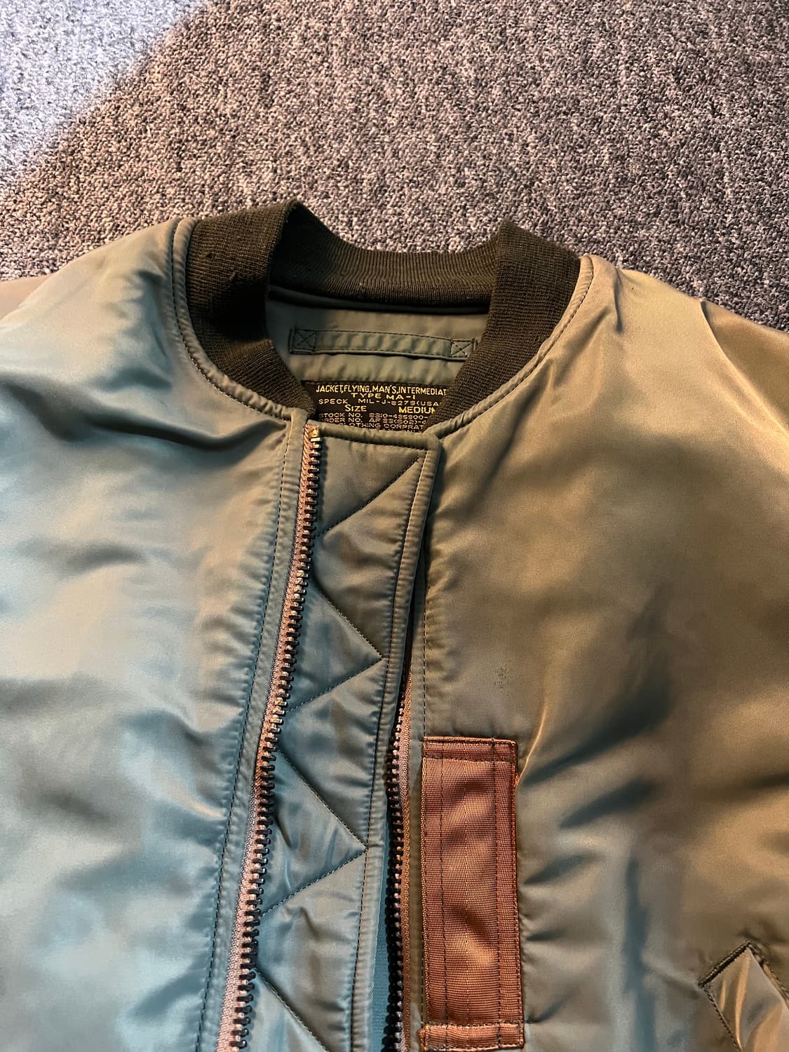 TYPE P.S CLOTHING 한국전쟁 울파일 봄버 M 상품이미지3