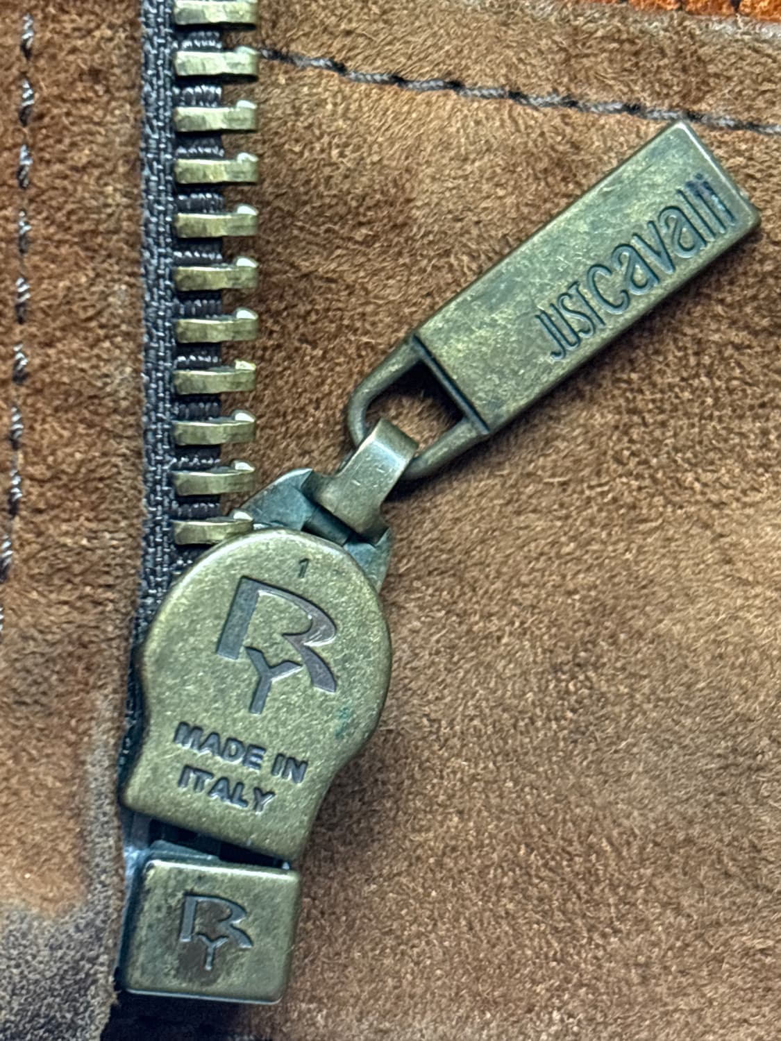 저스트 카발리 09ss 피쉬 스케일 레더 자켓 상품이미지7