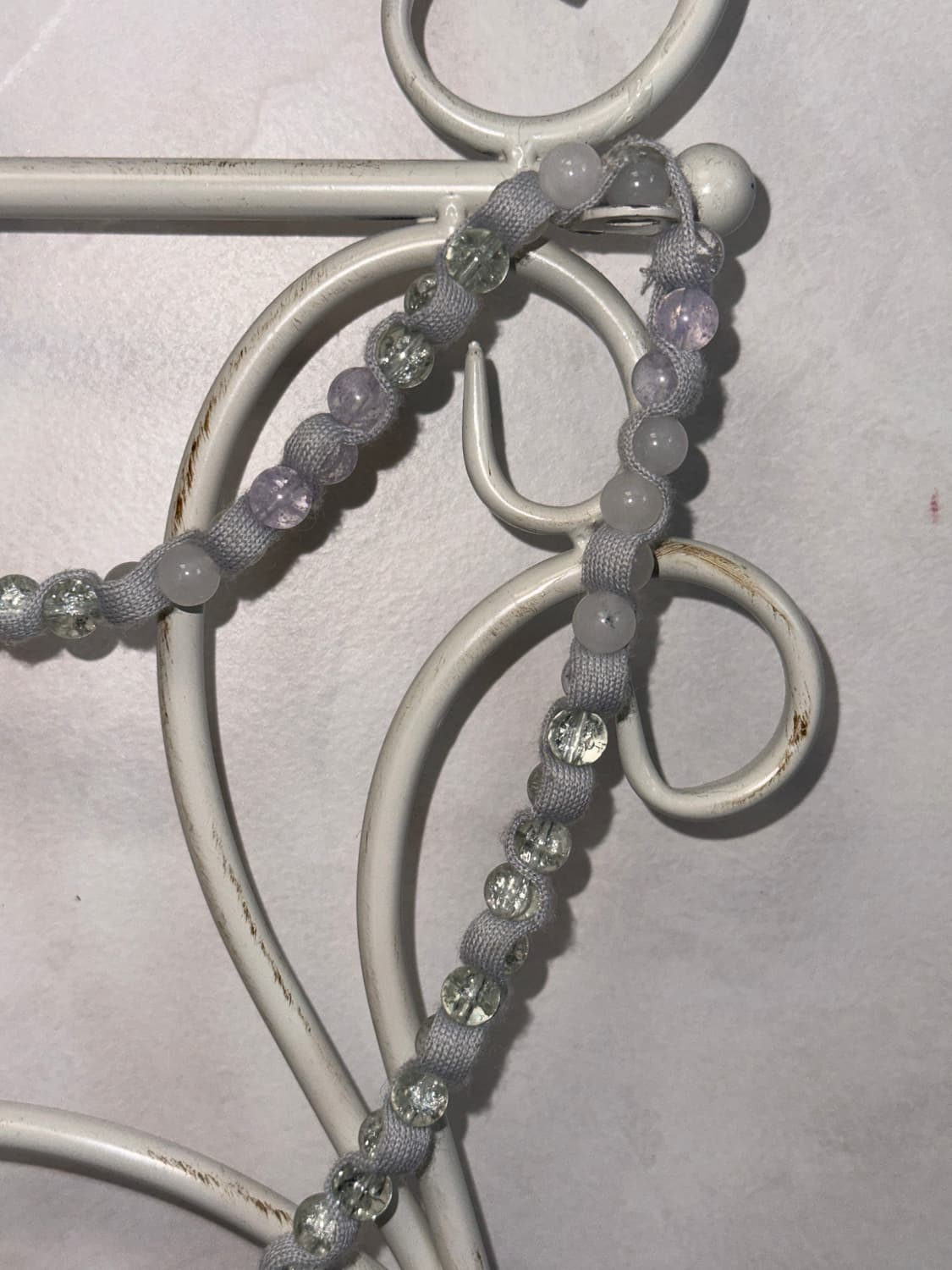 Ash purple strap beads necklace  상품이미지4