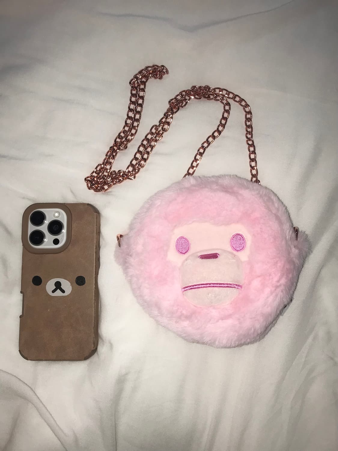 Bape 베이프 베이비 마일로 플러시 크로스바디백 핑크 상품이미지5