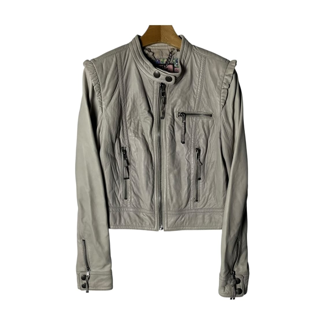 [Juicy Couture] 쥬시꾸뛰르 숄더 셔링 레더자켓 상품이미지1