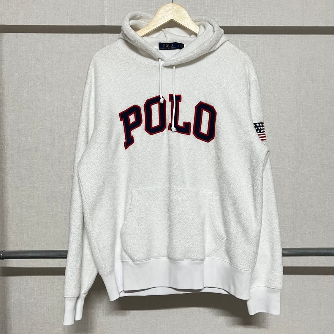 폴로 랄프로렌 빅스펠아웃 USA 기모 후드티 L 상품이미지1