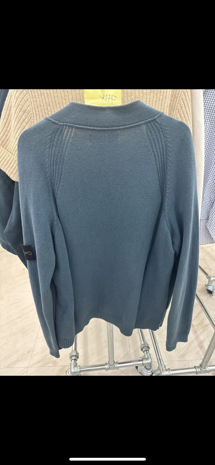 스톤아일랜드 블루 니트집업 상품이미지2