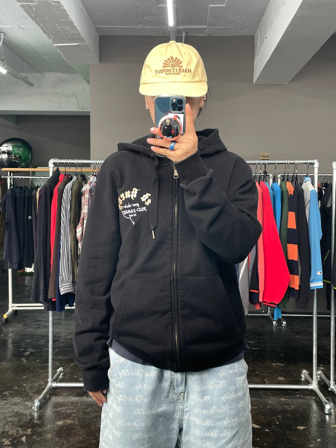 Ed Hardy 타이거 로고 후드 집업 자켓 상품이미지1