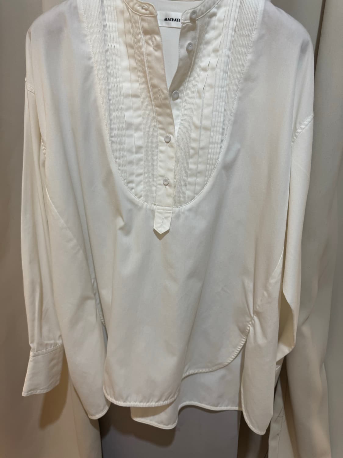 machatt 노카라 드레이프드레스 셔츠  상품이미지5