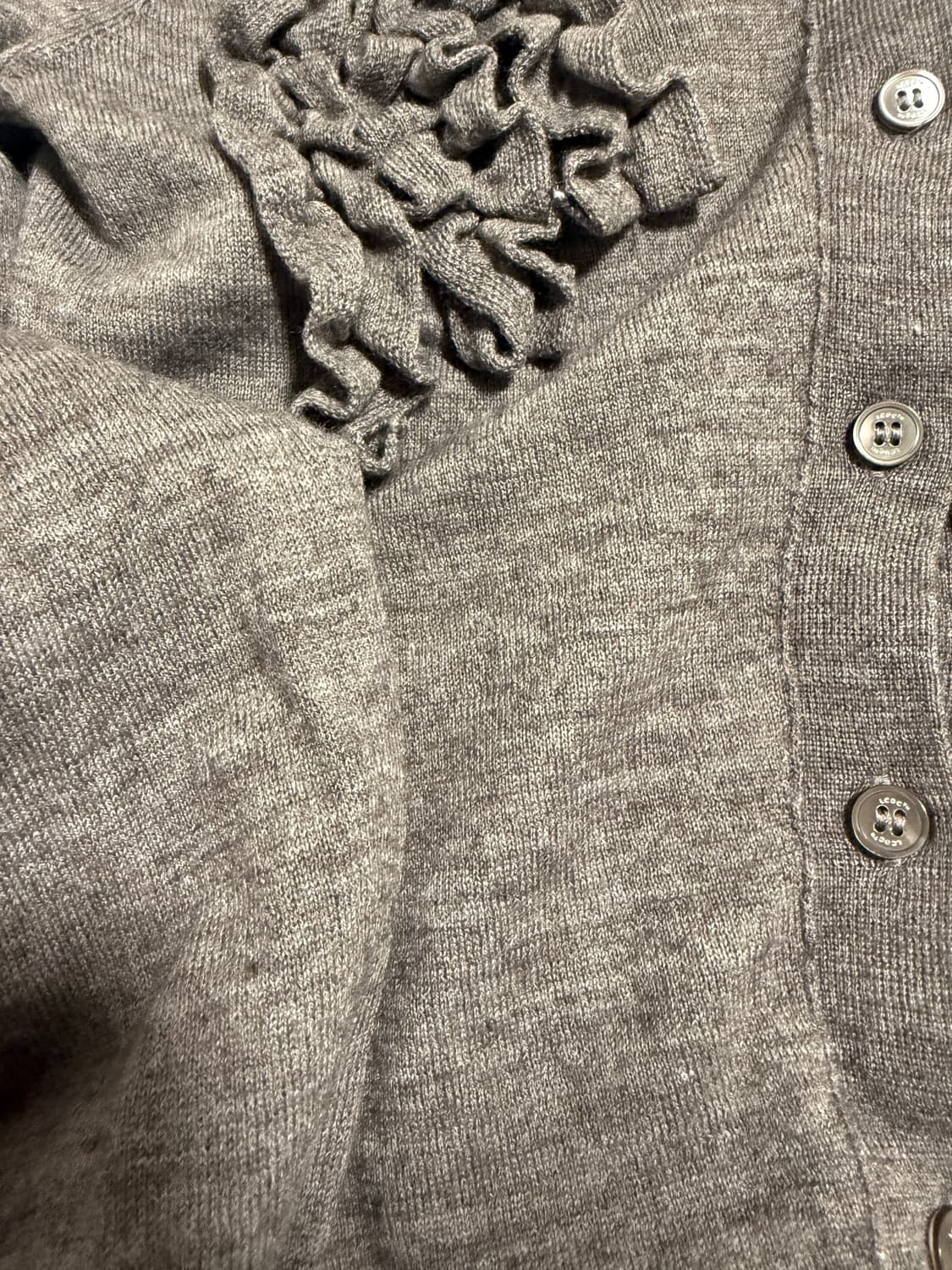 엘씨디씨티엠 프릴가디건 그레이 상품이미지4