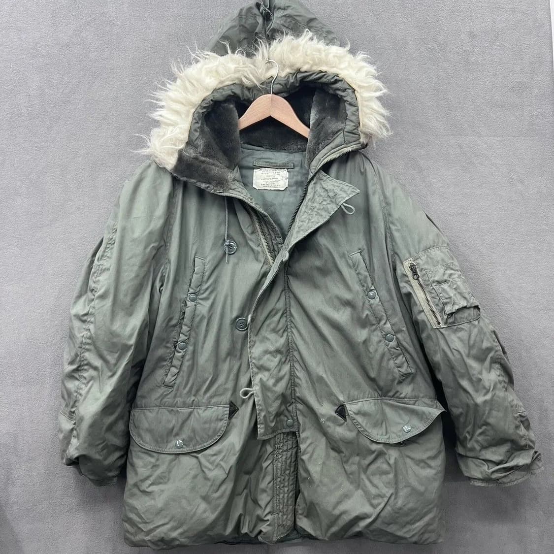 미군 오리지널 80’s 그린브리어 N3B 익스트림 야상 개파카 상품이미지1