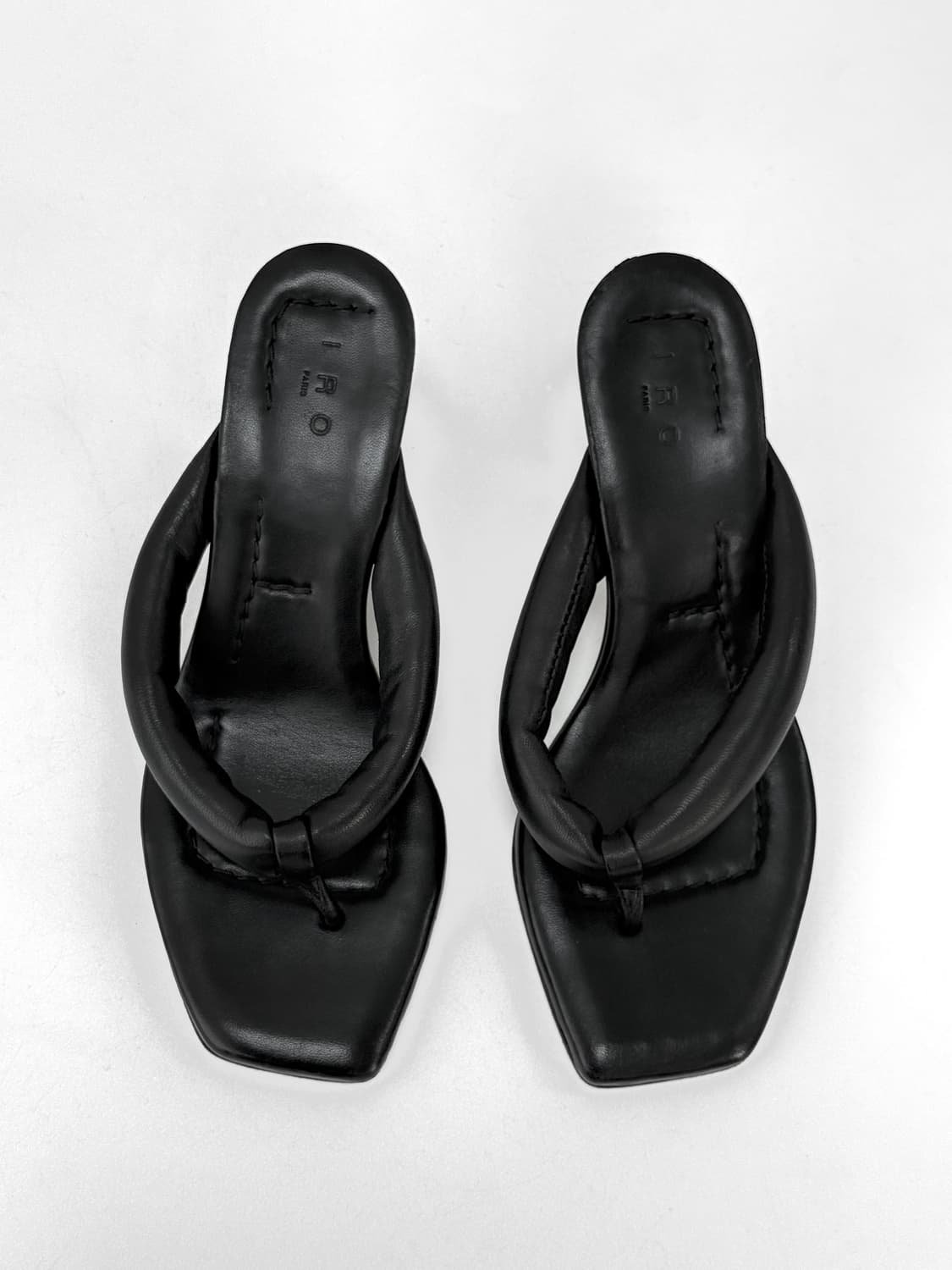 IRO Padded Leather Flip-Flop Heels 상품이미지6