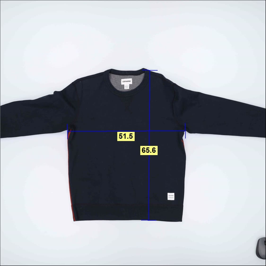 L 컨버스 남성 크루넥 맨투맨 긴팔티 0326J 상품이미지5