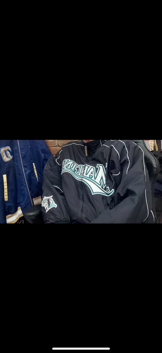 s급 마제스틱 레어템 말린스 오버핏바람막이L100 상품이미지1