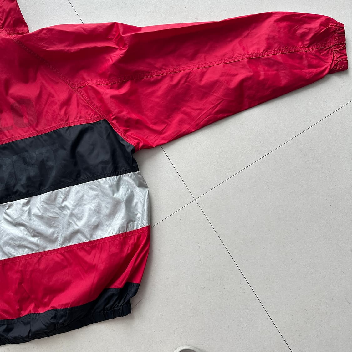 90s [M] 폴로 스포츠 빈티지 빅로고 바람막이 자켓 상품이미지9