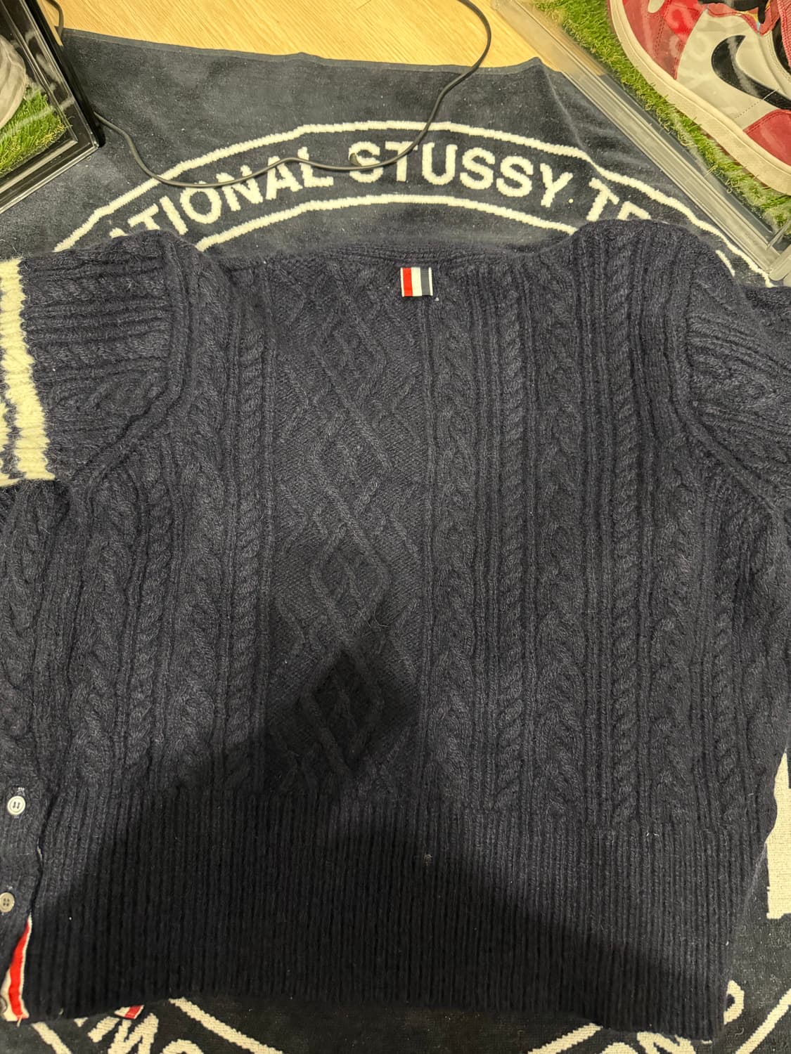 톰브라운 도네갈 케이블 사선 가디건 4사이즈 상품이미지2