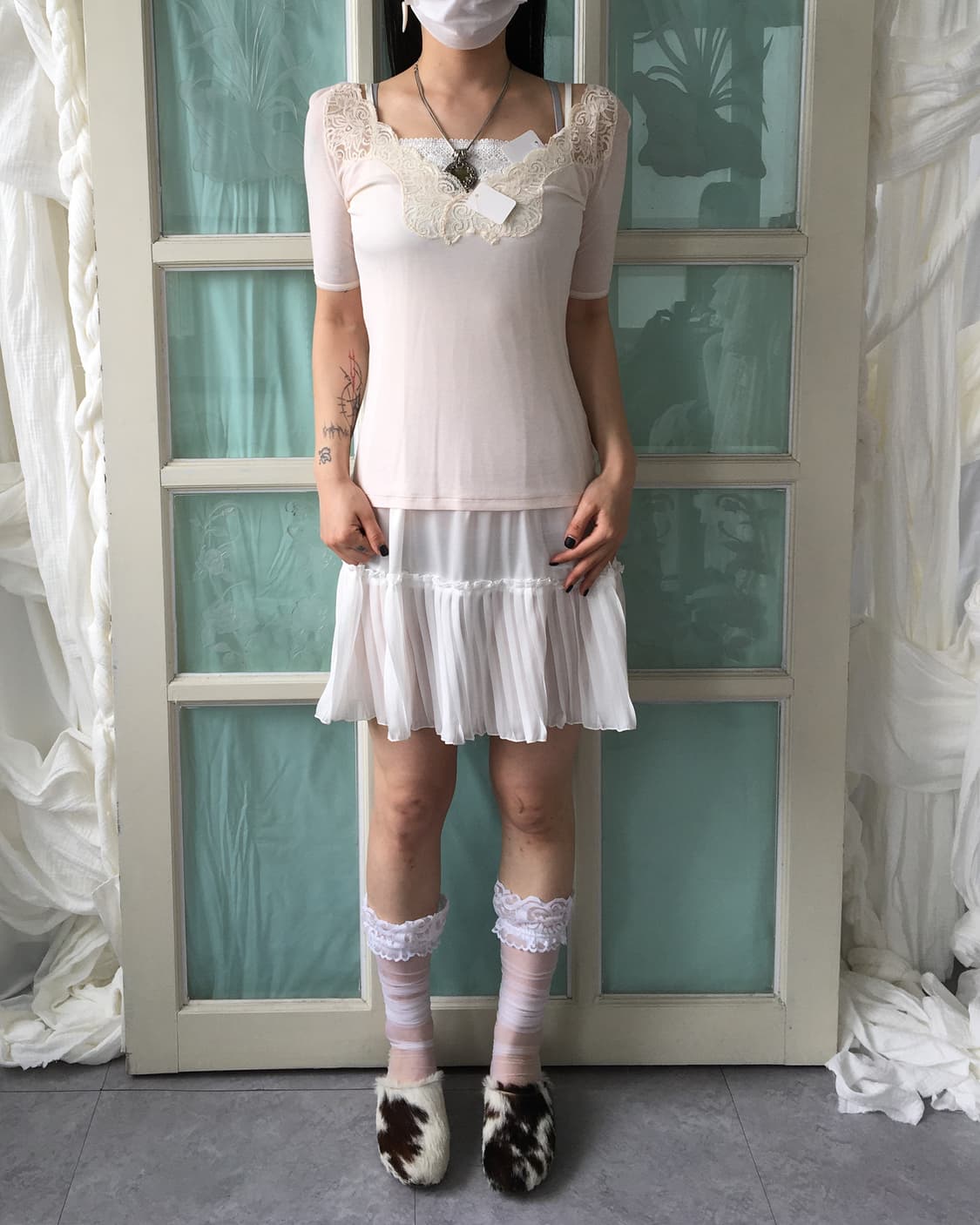 lace point top 상품이미지1