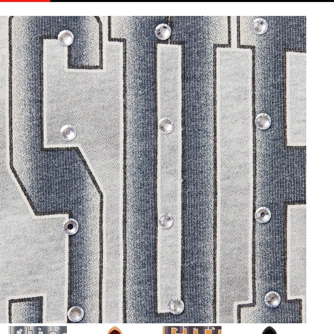 슈프림 라인스톤 후드티 희귀매물 상품이미지2