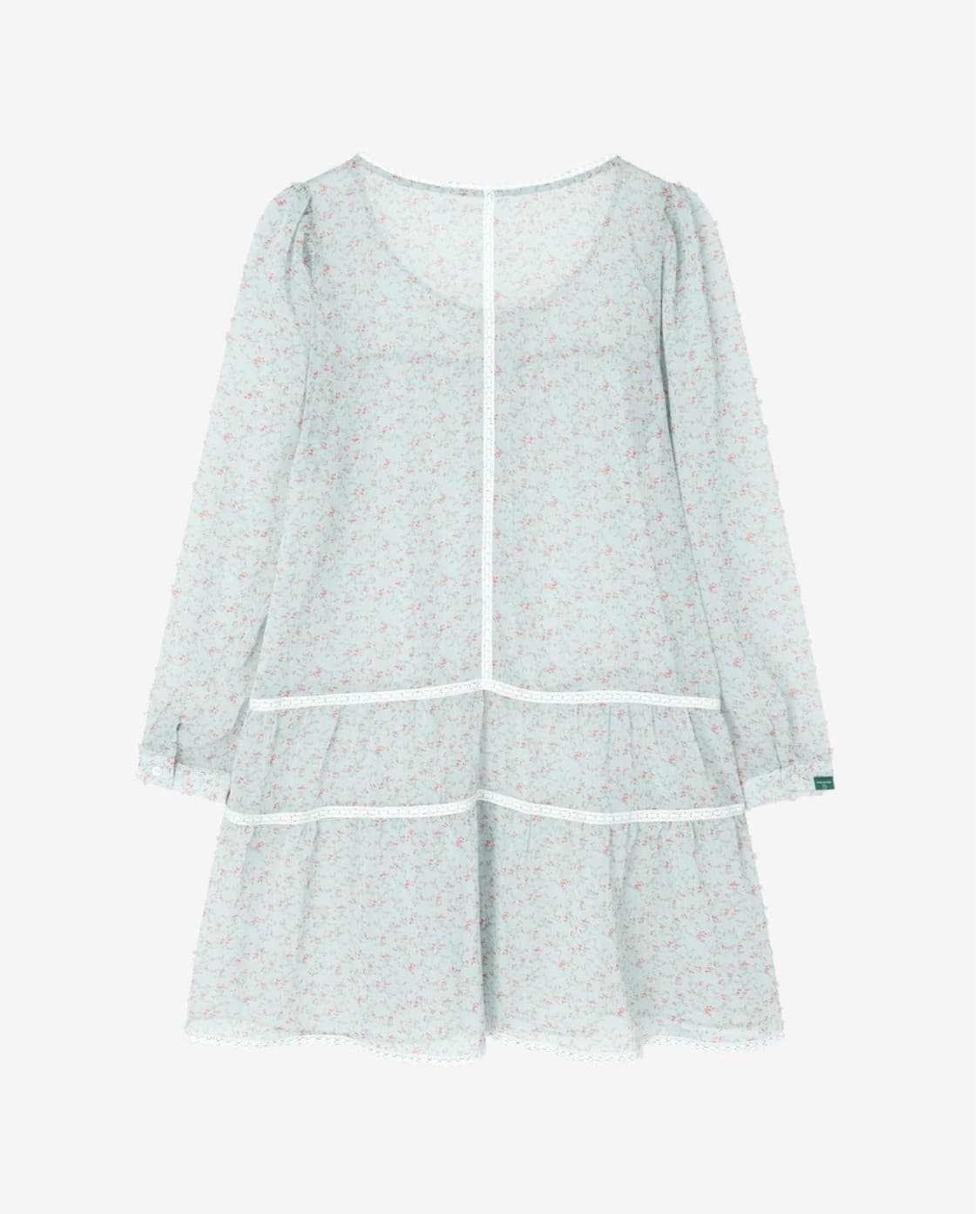 노컨텐츠 Sheer Flower Dress_Mint 상품이미지3