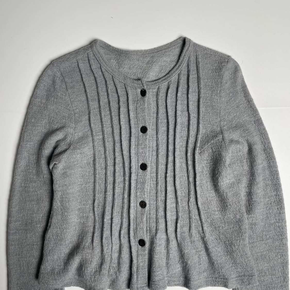 울 100 다트 가디건 상품이미지2