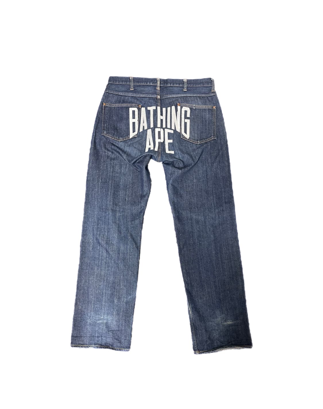 Bape ‘BATHING APE’ Logo Denim Pants 상품이미지3