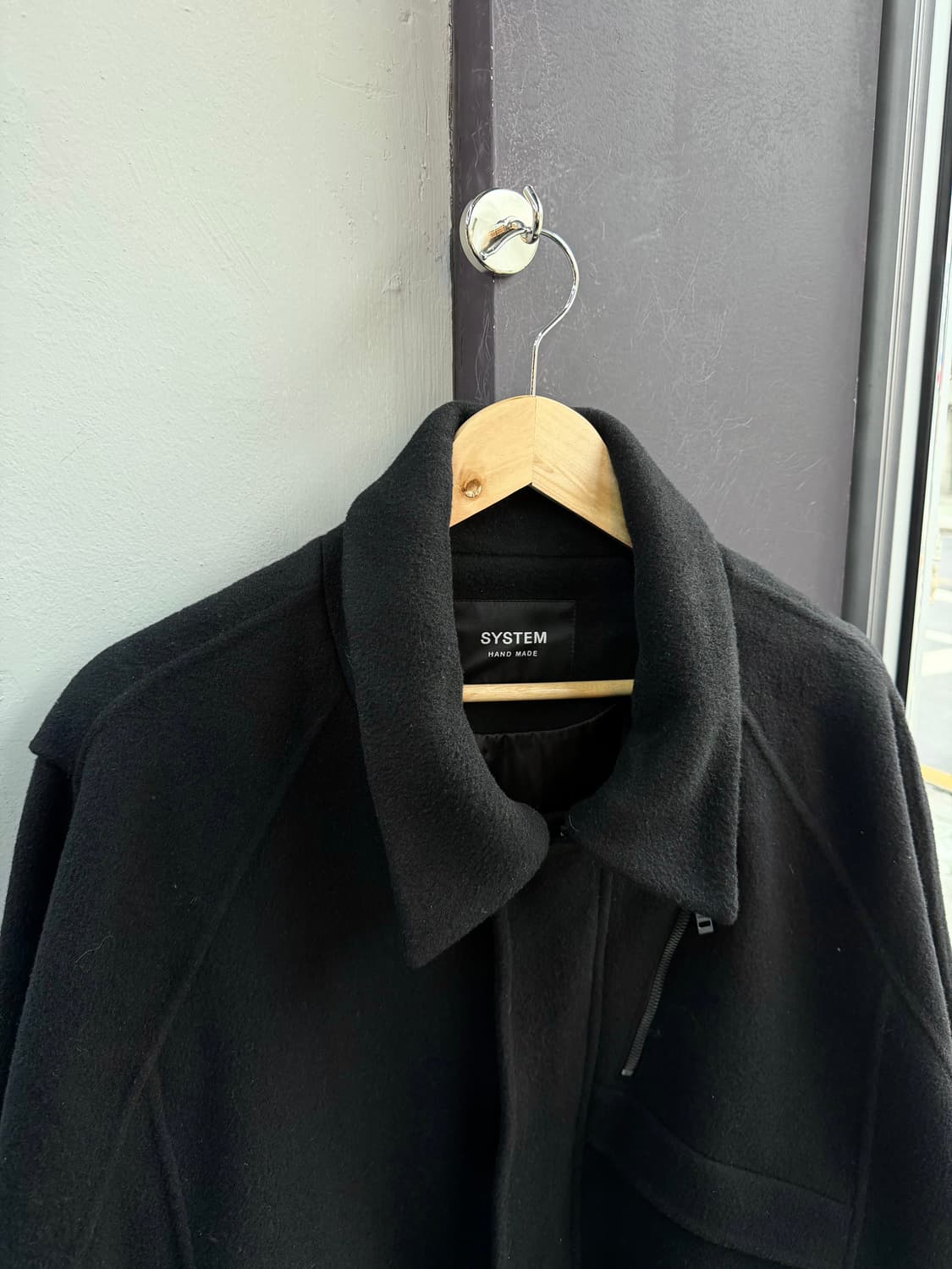 105/ 시스템옴므 24FW 캐시미어 블랜딩 숏코트 자켓 상품이미지3