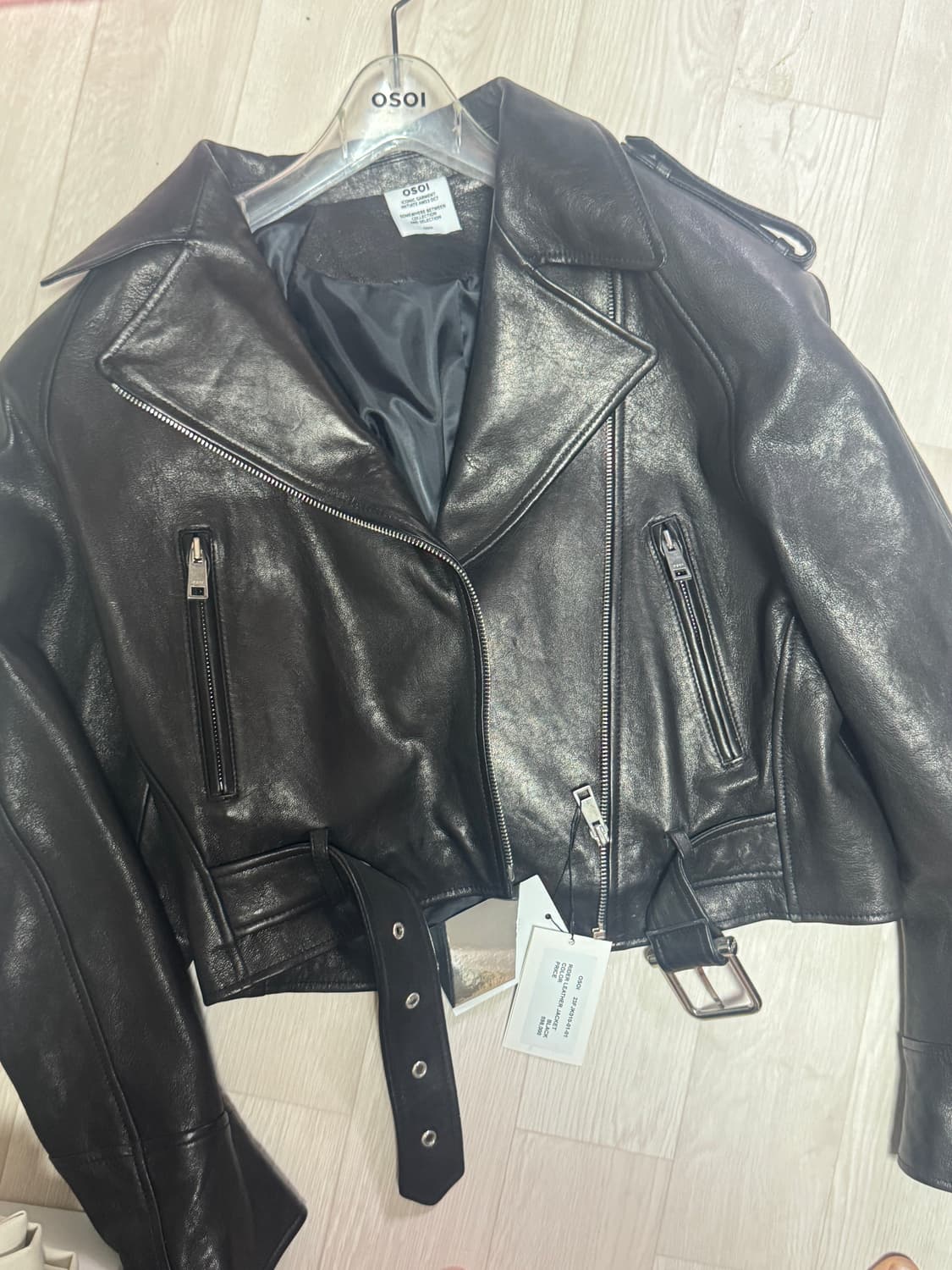 오소이 램스킨 레더 자켓 / OSOI lambskin leather  상품이미지2