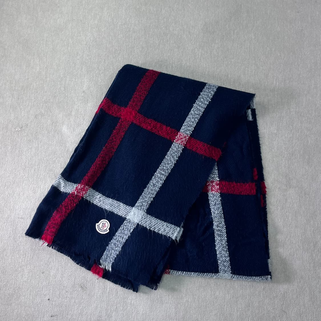 몽클레어 울 체크 머플러  상품이미지1