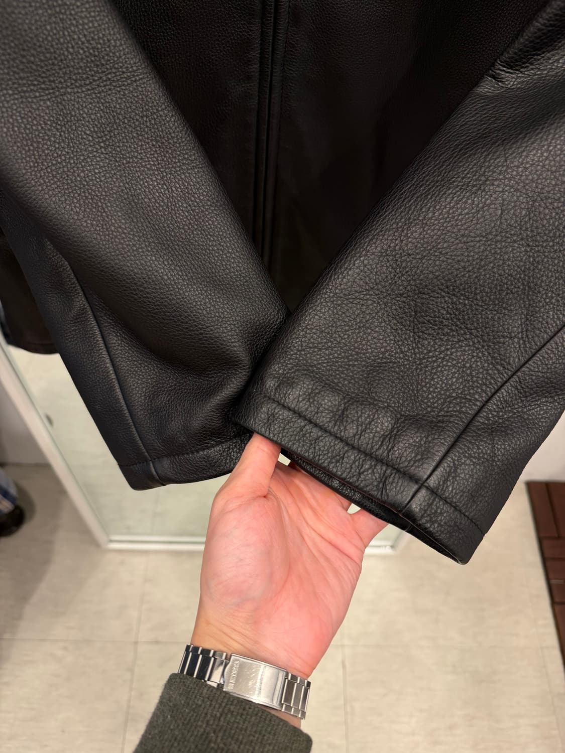 00s Levis 리바이스 레드탭 카우하이드 레더 자켓 상품이미지3