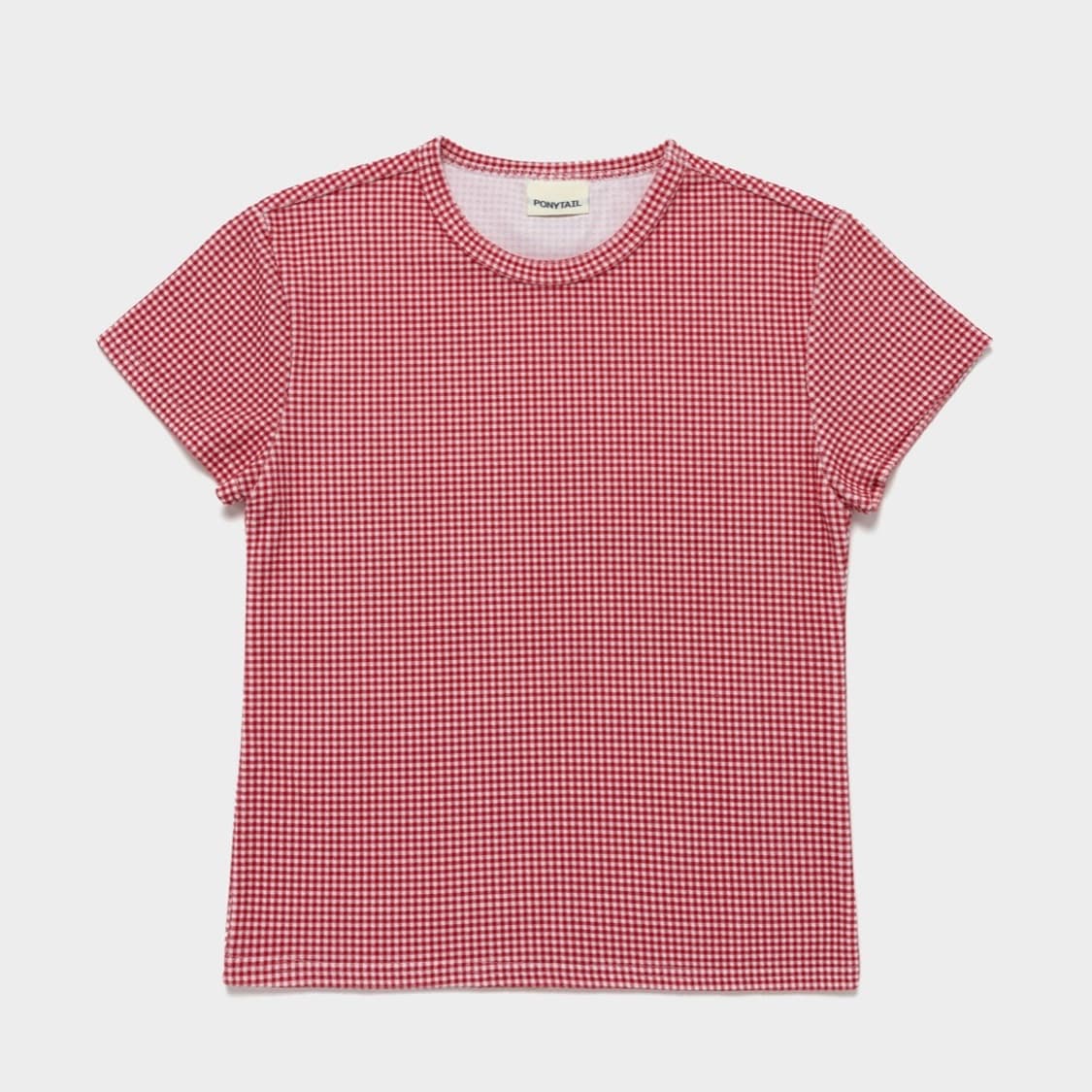 포니테일 lola 체크 티셔츠 상품이미지1