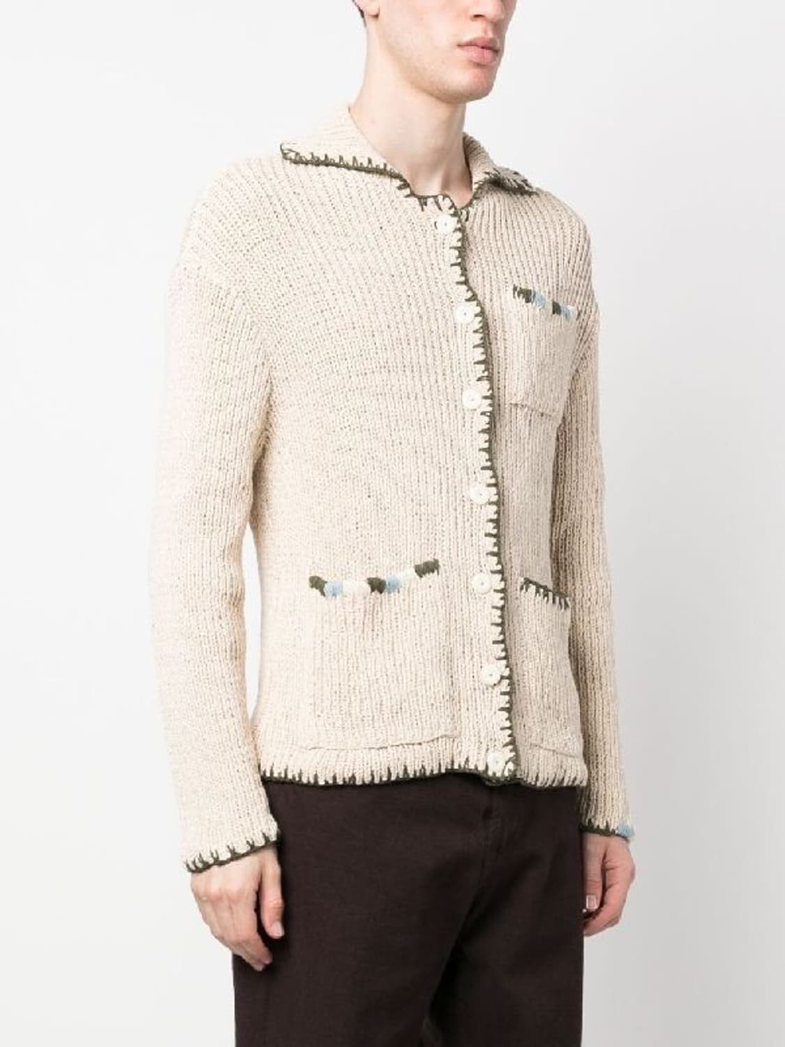 Story mfg. GRANDAD 스티치 디테일 가디건 상품이미지2