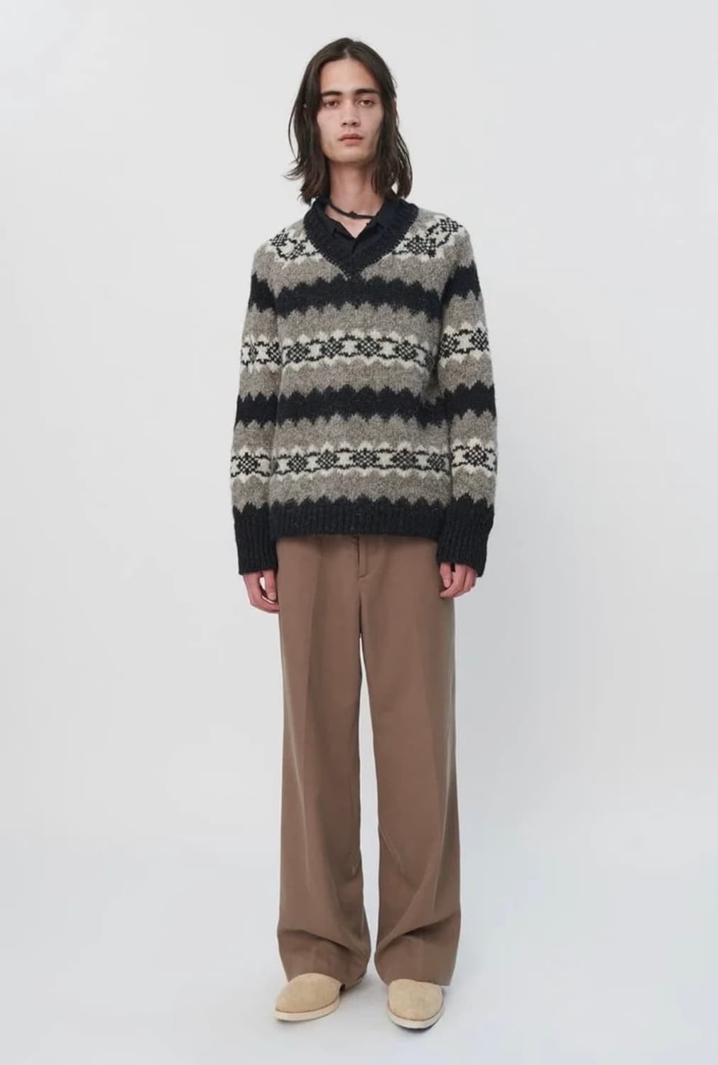 아워레가시 그린란드 V넥 스웨터 상품이미지10