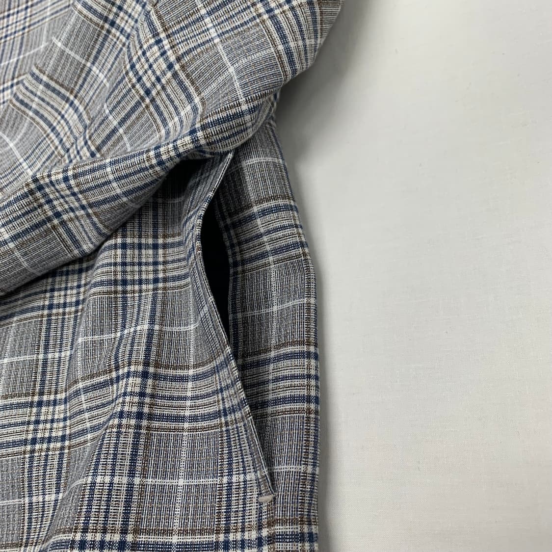 ZARA 자라 체크 블루종 자켓 상품이미지5