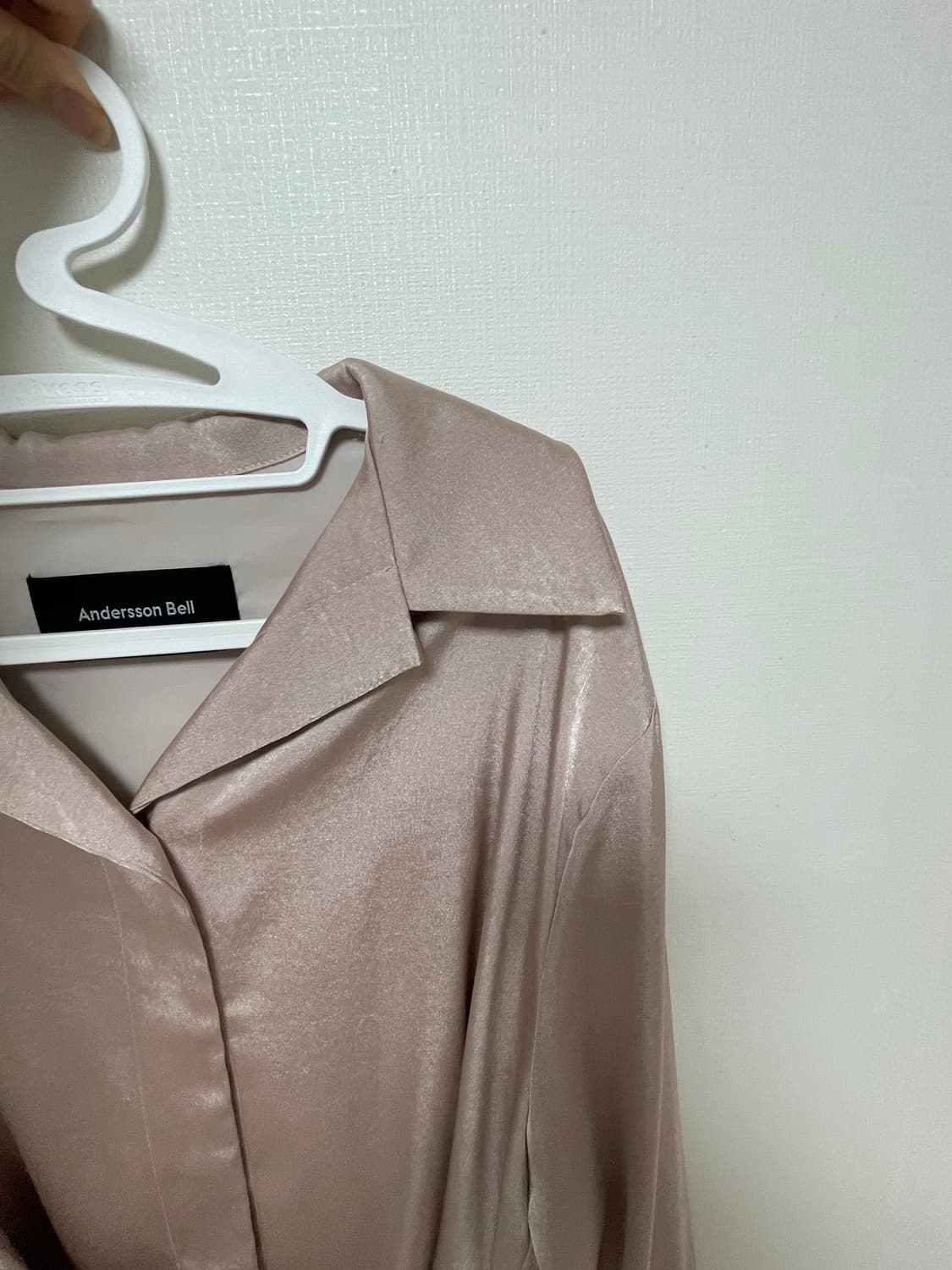 앤더슨벨 tazy belt blouse 더스티 핑크 블라우스 셔츠 상품이미지2