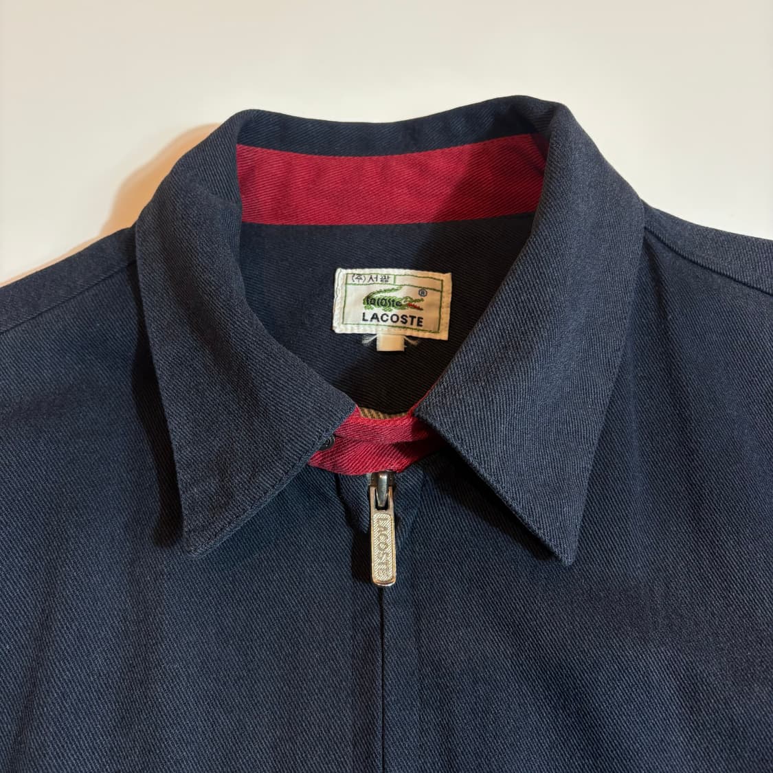 라코스테 빈티지 블루종 해링턴 자켓 상품이미지4