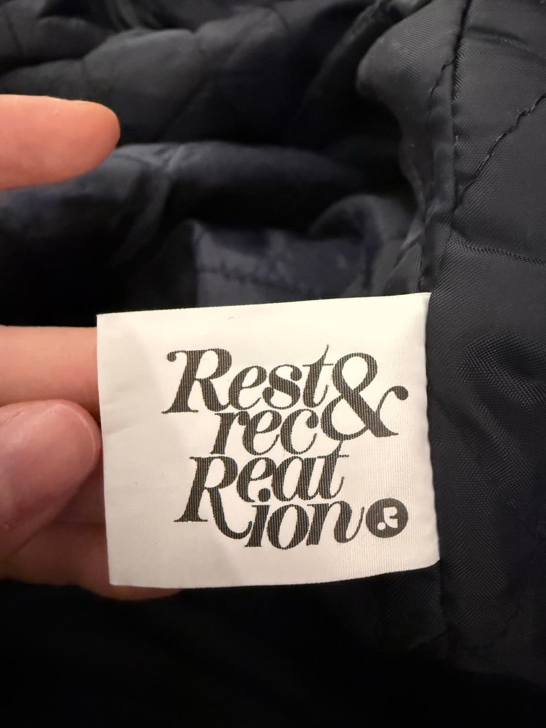 레스트앤레크레이션 바시티자켓 네이비 사이즈2 상품이미지5